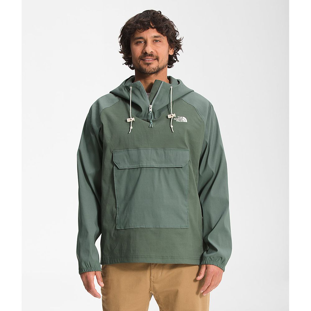 The North Face Windbreakers Mens Australia - The North Face Class V Pullover Green (AZO-294137)